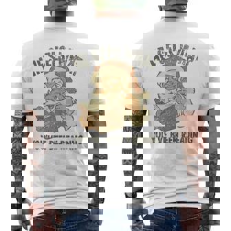 He Sees What You've Been Reading Christmas Bookish Reading Men's T-shirt Back Print - Monsterry