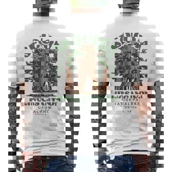 Sequoia Kings Canyon National Parks Men's T-shirt Back Print - Monsterry