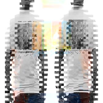 Sigiriya Sri Lanka Traveling Brushstroke Souvenir Vacation Men's Back Print T-Shirt | Mazezy