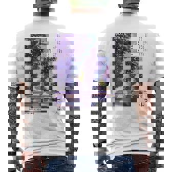 Silent Moment In Korean Aesthetic Retro Kpop Vaporwave Men's Back Print T-Shirt | Mazezy