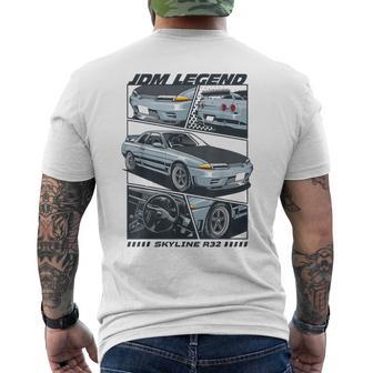 Skyline R32 Japanese Jdm Car Men's T-shirt Back Print - Thegiftio UK