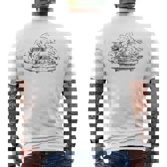 Sleeping Lady Of Malta Fertility Goddess Prehistory Tank Top Men's Back Print T-Shirt | Mazezy