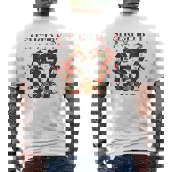 Sleigh'd By 67 Joke Six Seven Meme 6 7 Christmas Men's T-shirt Back Print | Mazezy