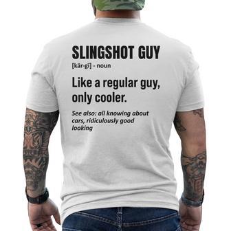 Slingshot Car Drivers Lovers Sling Shot Men's T-shirt Back Print - Thegiftio UK