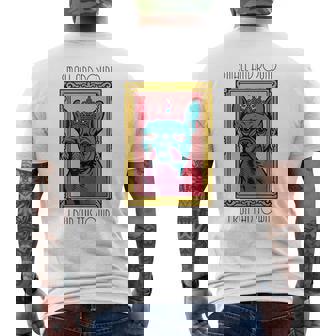 Small And Round I Run This Town French Bulldog Tee Tank Top Men's Back Print T-Shirt | Mazezy