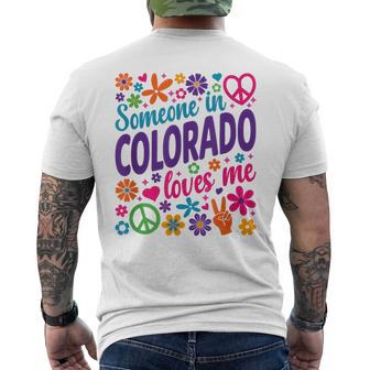 Someone In Colorado Loves Me Men's T-shirt Back Print - Thegiftio UK