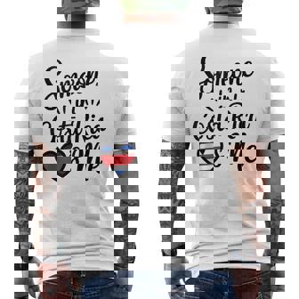 Someone In Costa Rica Loves Me Costa Rican Tank Top Men's Back Print T-Shirt | Mazezy