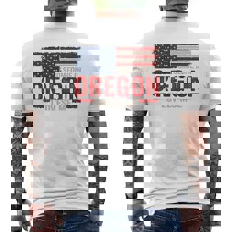 Someone In Oregon Loves Me Men's Back Print T-Shirt | Mazezy