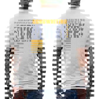 Songwriting Music Lovers Lyric Writer Musicians Premium Men's Back Print T-Shirt | Mazezy