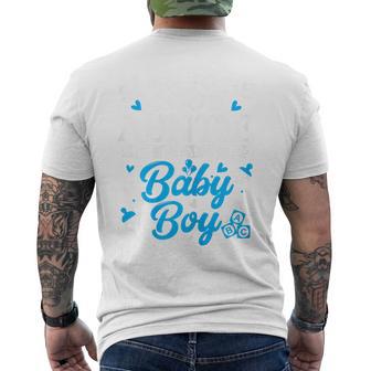 Soon To Be Auntie Of A Beautiful Baby Boy Baby Shower Men's T-shirt Back Print - Thegiftio UK