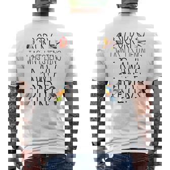 Sorry I Wasn't Listening I Saw A Bird Nature Soul Men's T-shirt Back Print | Seseable FR