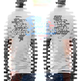 South Carolina American Flag State Pride Men's Back Print T-Shirt | Mazezy