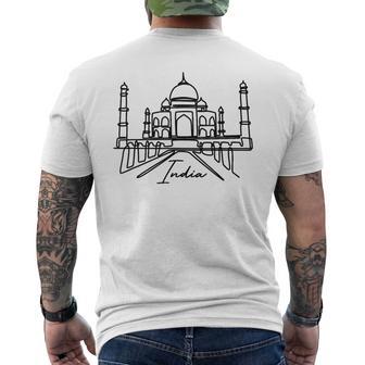 Souvenir Indien Taj Mahal T-shirt imprimé au dos - Cadeauxyz