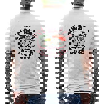 Soy Happy Together Two Cute Sushi Characters Men's Back Print T-Shirt | Mazezy