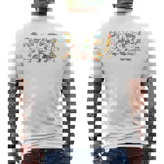 Speech Therapy Silly Goose Speech Therapist School SLP Men's Back Print T-Shirt | Mazezy