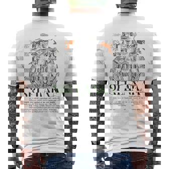 Sri Lanka Toque Macaque Monkey Heritage Wildlife Pride Men's Back Print T-Shirt | Mazezy