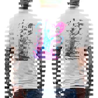 Statue Of Liberty American Pride Premium Men's Back Print T-Shirt | Mazezy