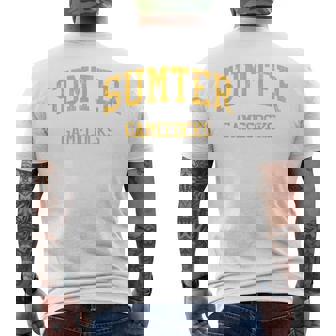 Sumter High School HS Sumter SC Vintage Sports Men's Back Print T-Shirt | Mazezy