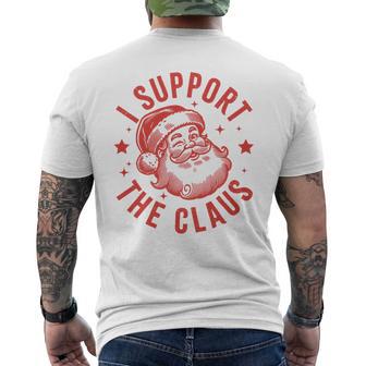 I Support The Claus Men's T-shirt Back Print - Thegiftio UK
