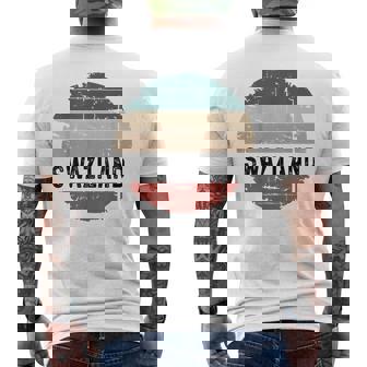 Swaziland Vintage I Love Swaziland Men's Back Print T-Shirt | Mazezy