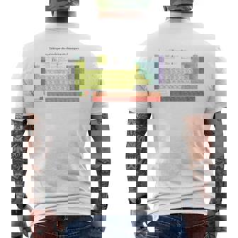 Tableau Périodique Des Éléments Chimie -Cience T-shirt imprimé au dos - Cadeauxyz