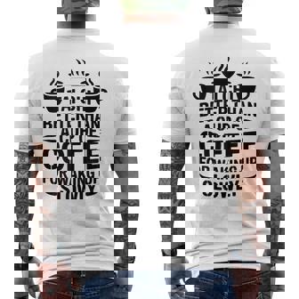 Tai Chi Better Than A Cup Of Coffee Tai Chi Lover Tank Top Men's Back Print T-Shirt | Mazezy