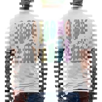 Tai Chi Qigong Vibes Wellness Squad Heals Peace My Therapy Tank Top Men's Back Print T-Shirt | Mazezy