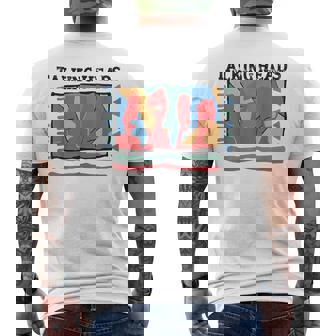 Talking Heads イエロー レトロ グラフィック メンズTシャツ バックプリント - Kawaiitshirt