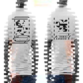 Tennessee Highway 96 Sign TN-96 State HWY Men's Back Print T-Shirt | Mazezy