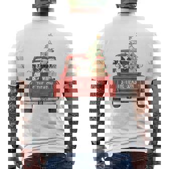 Tis The Season Hunting Dogs Car Truck Christmas Tree Holiday Men's Back Print T-Shirt | Mazezy