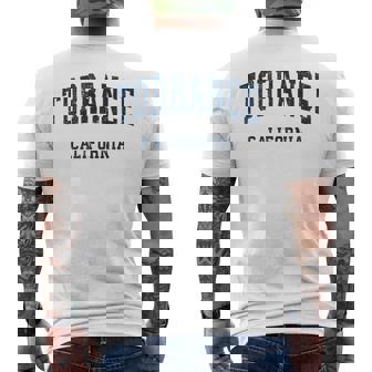 Torrance California Ca ビンテージ アスレチック スポーツデザイン メンズTシャツ バックプリント - Kawaiitshirt
