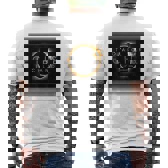 Total Solar Eclipse 2026 Iceland Vintage Men's Back Print T-Shirt | Mazezy