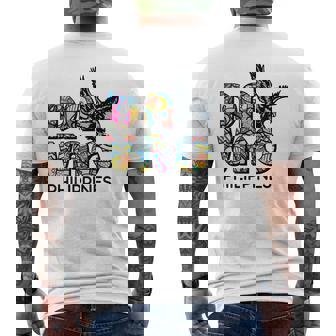 Travel Asia フィリピン ダバオ 家族 バケーション お土産 メンズTシャツ バックプリント - Kawaiitshirt