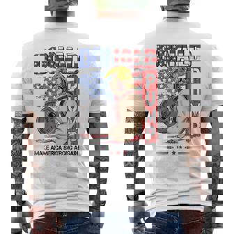 Trump Donald Pump Make Americatrong Again メンズTシャツ バックプリント - Kawaiitshirt