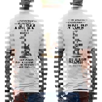 Never Underestimate An Old Man Who Still Runs A Chainsaw Men's T-shirt Back Print | Seseable CA