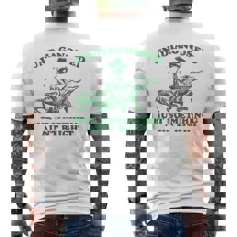 Undiagnosed But Something Ain't Right Raccoon Men's T-shirt Back Print | Seseable FR