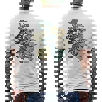 Valentine's Day Mama Boys Camo Truck Hunting Mud Tractors Men's Back Print T-Shirt | Mazezy