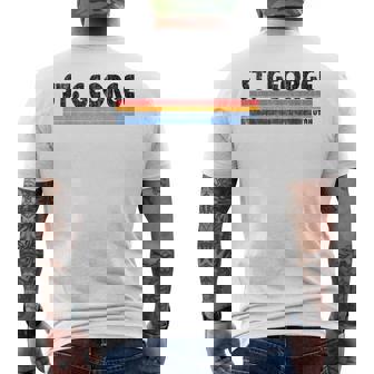 Vintage Estilo De Los Años 80T George Ut Camiseta Hombre Estampado Espalda - Regaloses