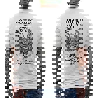 Vintage Ho Chi Minh City Vietnam Scooter Travel Men's Back Print T-Shirt | Mazezy