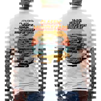 Vintage Muscle Car Rod Hot Artwork Tee For Car Show Fans Men's Back Print T-Shirt | Mazezy