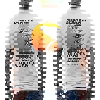 Vintage Style Nebraska Pheasant Travel Tourist Souvenir Men's Back Print T-Shirt | Mazezy