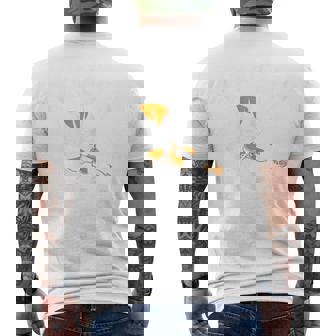 Violin Cat Mewsician Cute Kawaii Cat Violinist Men's T-shirt Back Print - Thegiftio