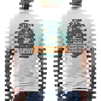 Walcott Iowa Shirt Along I-80 Truck Stop Vintage Graphic Premium Men's Back Print T-Shirt | Mazezy