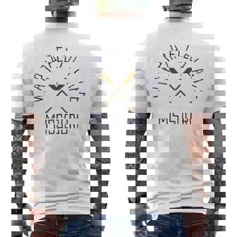 Wappapello Lake Missouri Outdoors Vintage Men's Back Print T-Shirt | Mazezy