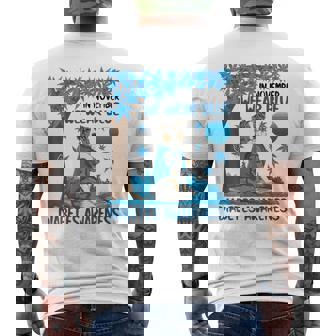 We Wear Blue Australian Shepherd Dog Diabetes Awareness Hope Men's Back Print T-Shirt | Mazezy