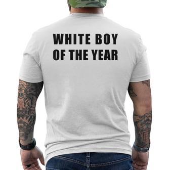 White Boy Of The Year – Handsome Cool Men's Humor Men's T-shirt Back Print - Thegiftio UK