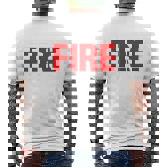 Wildland Hotshot Crew Fire Rescue Department 消防士 メンズTシャツ バックプリント - Kawaiitshirt