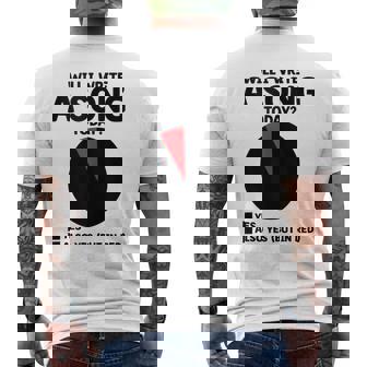 Will I Write A Song Today Music Composer Compose Song Tank Top Men's Back Print T-Shirt | Mazezy