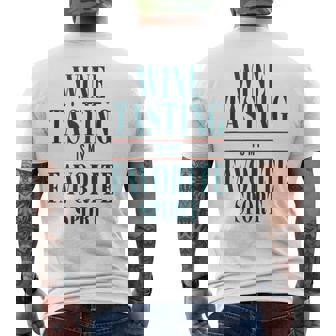 Wine Tasting Is My Favorite Sport Red And Drinkers Tank Top Men's Back Print T-Shirt - Monsterry