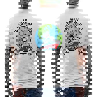 World's Best Maritime Daddy Ship Seaman Captain Husband Papa Tank Top Men's Back Print T-Shirt | Mazezy